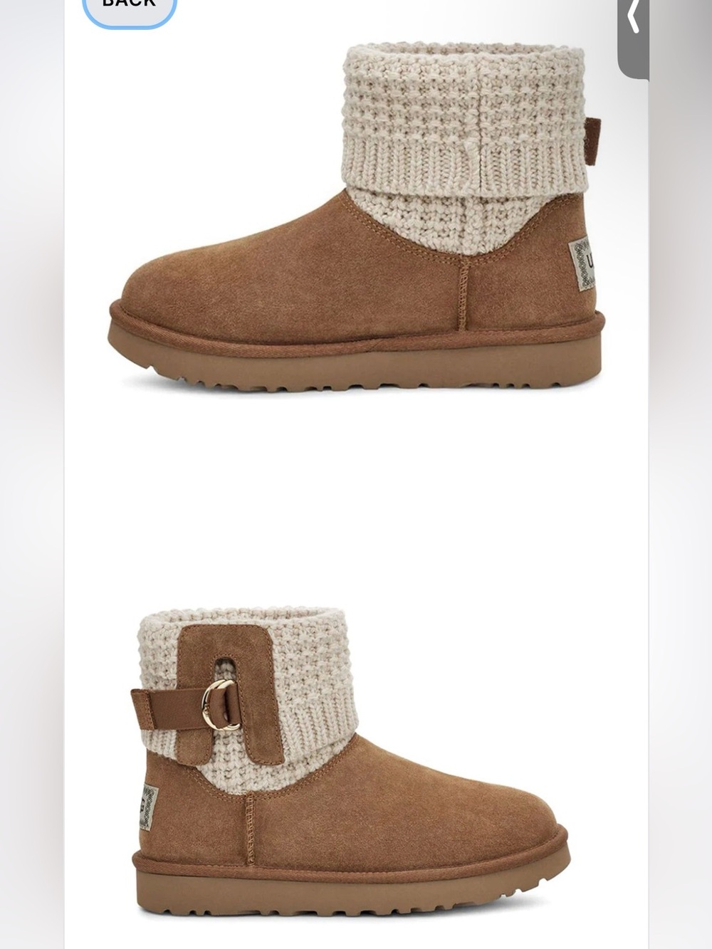 UGG  Women’s Classic Solene Mini Brown Size 8